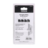 This is an image of Timco - Utility Knife Blades 60 x 19 x 0.6 (50 Pieces Blister Pack) UBHANG