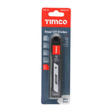 This is an image of Timco - Snap Off Utility Knife Blades 100 x 18 x 0.6 (10 Pieces Backing Card) UBSNAP18