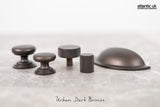 Quality image of Old English Winchester Solid Brass Cabinet Cup Pull on Concealed Fix - Urban Dark Bronze | Sku. oec1176udb | available from Trade Door Handles.