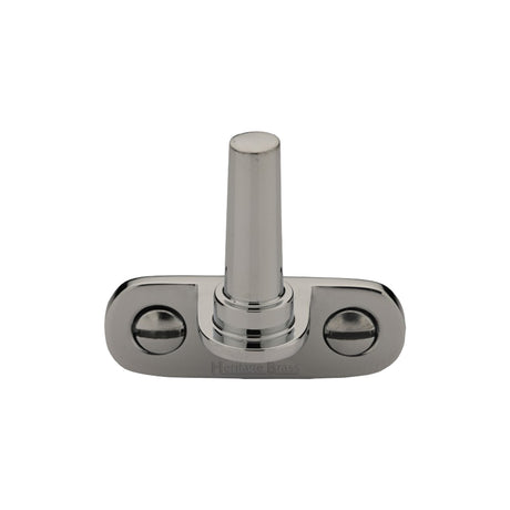 High quality image of Heritage Brass - Cranked Casement Stay Pin Polished Chrome finish | Sku. v1002-pc | available to order from Trade Door Handles in Kendal.