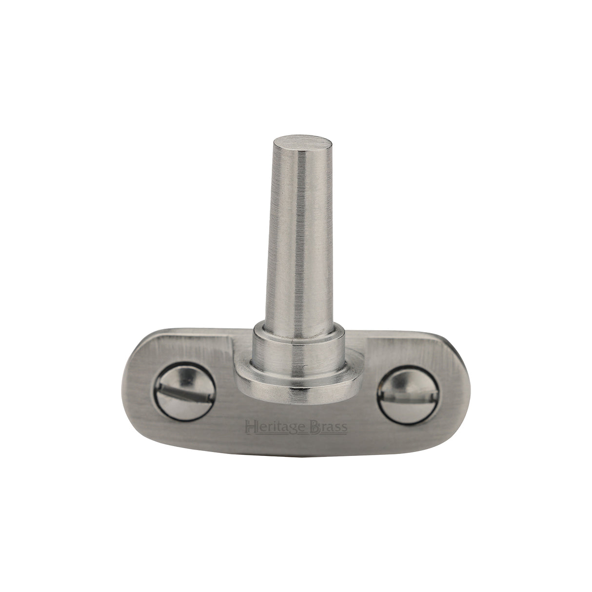 High quality image of Heritage Brass - Cranked Casement Stay Pin Satin Chrome finish | Sku. v1002-sc | available to order from Trade Door Handles in Kendal.