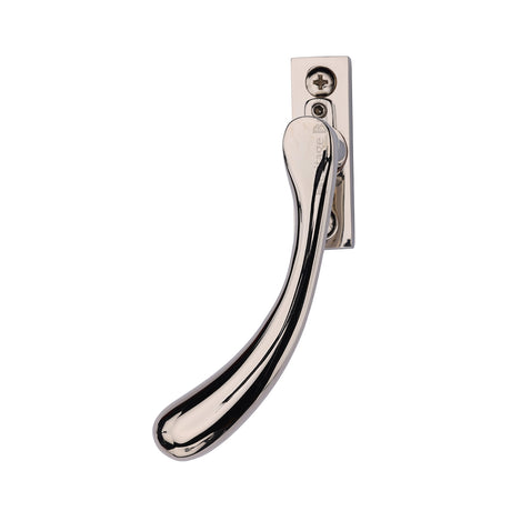 High quality image of Heritage Brass - Left-Handed Espagnolette Handle Ball Design Polished Nickel finish | Sku. v1009l-lh-pnf | available to order from Trade Door Handles in Kendal.