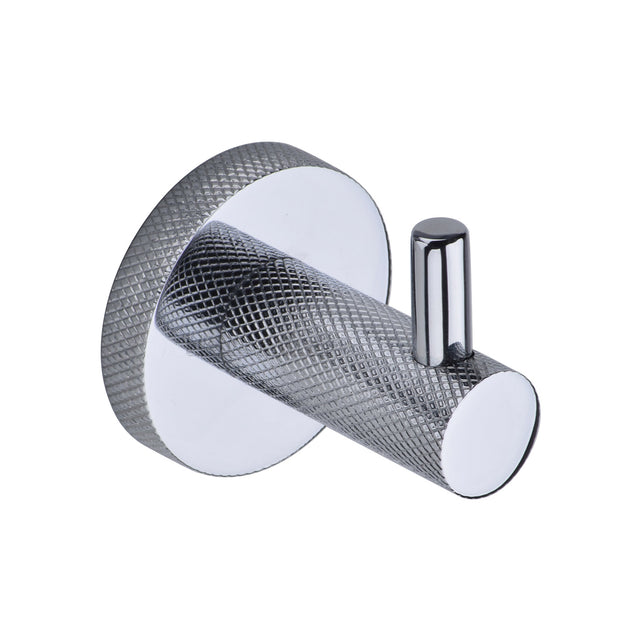 High quality image of the Heritage Brass Knurled Hook with Peg-Polished Chrome Finish | Sku. v1046-pc | Discounted prices available from Trade Door Handles