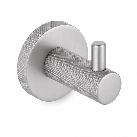 High quality image of the Heritage Brass Knurled Hook with Peg-Satin Chrome Finish | Sku. v1046-sc | Discounted prices available from Trade Door Handles