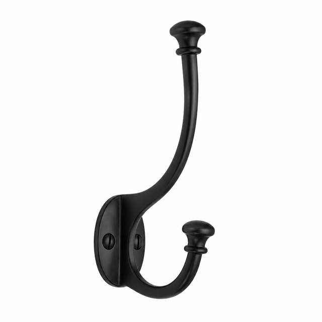 High quality image of the Heritage Brass Ball Hat And Coat Hook Matt Black Finish
 | Sku. v1052-bkmt | Discounted prices available from Trade Door Handles