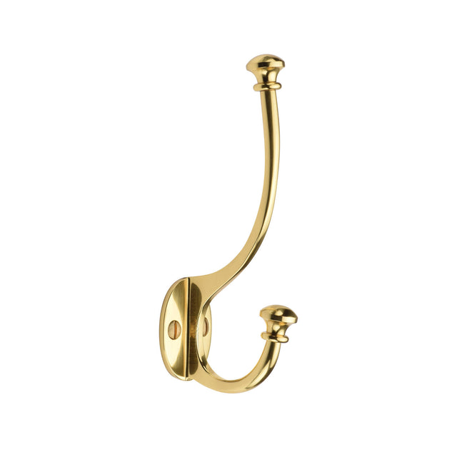 High quality image of the Heritage Brass Ball Hat And Coat Hook Polished Brass Finish
 | Sku. v1052-pb | Discounted prices available from Trade Door Handles
