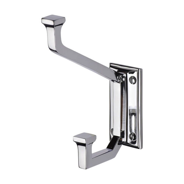 High quality image of the Heritage Brass Rectangular Hat and Coat Hook Polished Chrome Finish
 | Sku. v1053-pc | Discounted prices available from Trade Door Handles