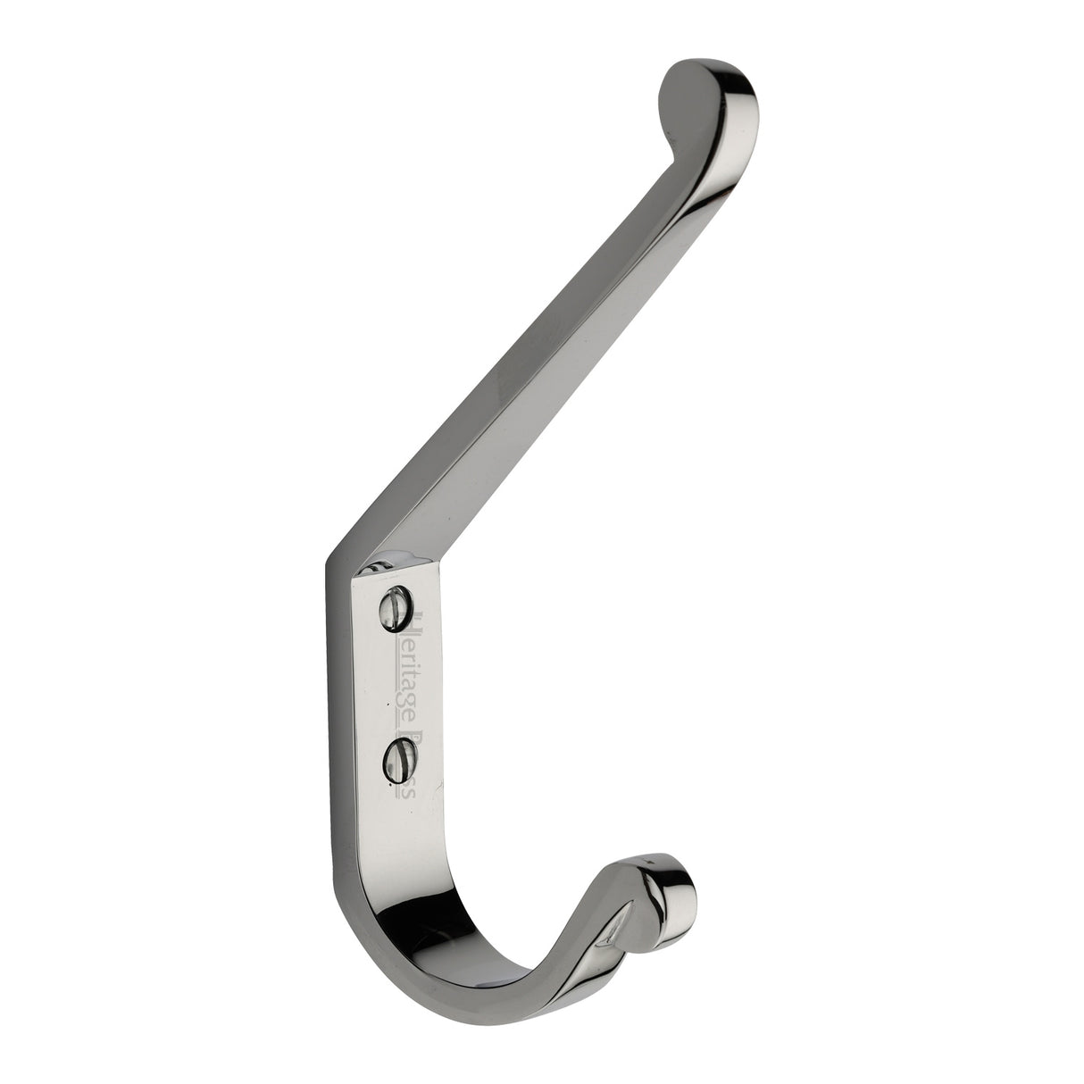 High quality image of the Heritage Brass Square Double Robe Hook Polished Chrome Finish | Sku. v1055-pc | Discounted prices available from Trade Door Handles