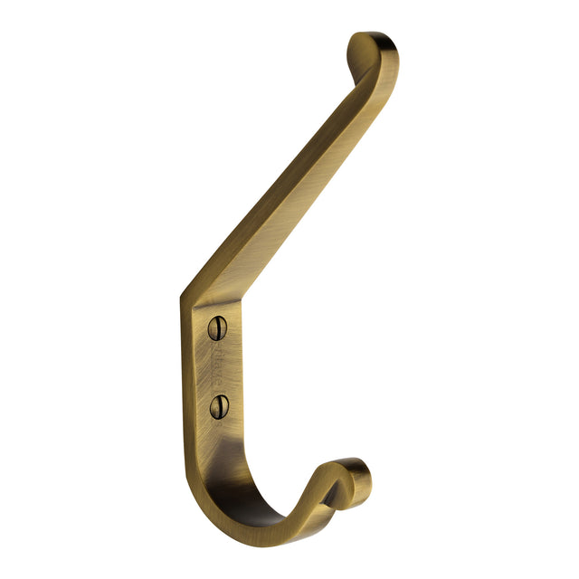 High quality image of the Heritage Brass Angular Hook Antique Brass Finish
 | Sku. v1066-at | Discounted prices available from Trade Door Handles