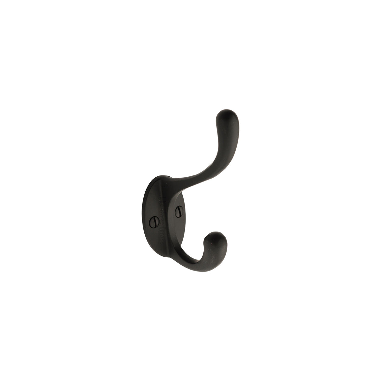 High quality image of the Heritage Brass Classic Small Hat &amp; Coat Hook Matt Black Finish
 | Sku. v1068-100-bkmt | Discounted prices available from Trade Door Handles