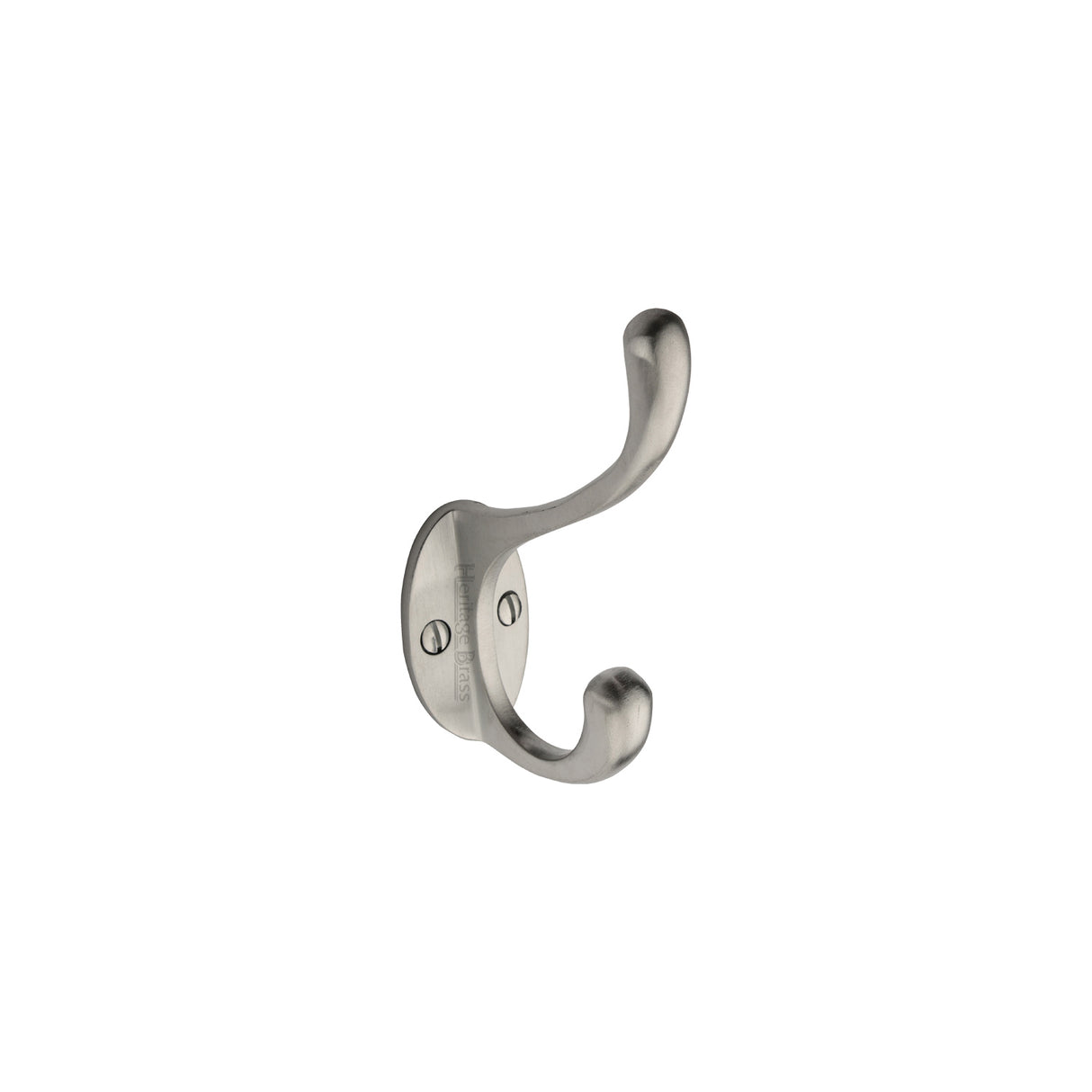 High quality image of the Heritage Brass Classic Small Hat &amp; Coat Hook Satin Chrome Finish
 | Sku. v1068-100-sc | Discounted prices available from Trade Door Handles