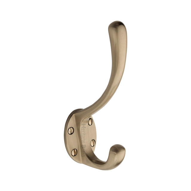 High quality image of the Heritage Brass Classic Hat &amp; Coat Hook Satin Nickel Finish
 | Sku. v1068-142-sn | Discounted prices available from Trade Door Handles
