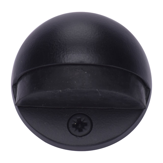 High quality image of the Heritage Brass Shielded Door Stop Matt Black Finish
 | Sku. v1080-bkmt | Discounted prices available from Trade Door Handles