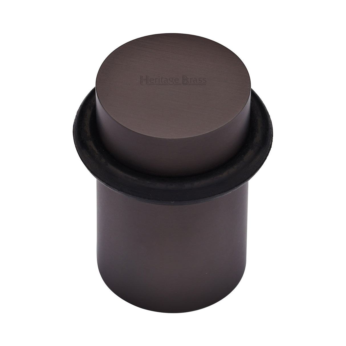 High quality image of the Heritage Brass Round Door Stop Matt Bronze Finish
 | Sku. v1083-mb | Discounted prices available from Trade Door Handles