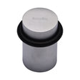 High quality image of the Heritage Brass Round Door Stop Satin Chrome Finish
 | Sku. v1083-sc | Discounted prices available from Trade Door Handles