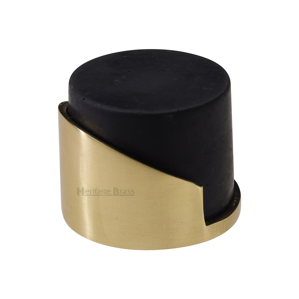 High quality image of the Heritage Brass Round Mounted Door Stop Polished Brass Finish
 | Sku. v1087-pb | Discounted prices available from Trade Door Handles