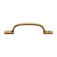 High quality image of the Heritage Brass Pull Handle Russell Design 152mm Unlacquered Brass Finish | Sku. v1090-152-ulb | Discounted prices available from Trade Door Handles