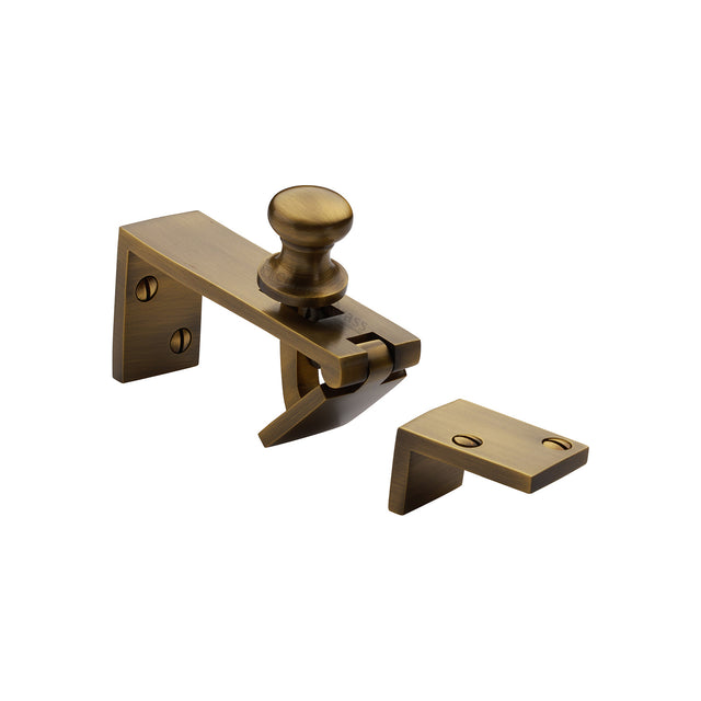 High quality image of the Heritage Brass Counter Flap Catch Antique Brass Finish
 | Sku. v1113-at | Discounted prices available from Trade Door Handles