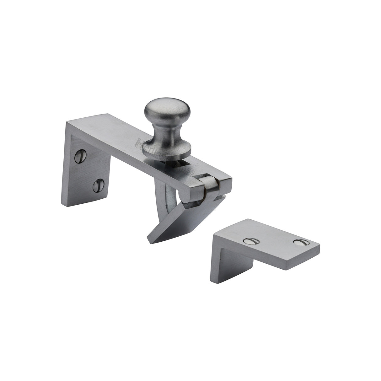 High quality image of the Heritage Brass Counter Flap Catch Satin Chrome Finish
 | Sku. v1113-sc | Discounted prices available from Trade Door Handles