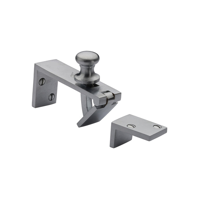 High quality image of the Heritage Brass Counter Flap Catch Satin Chrome Finish
 | Sku. v1113-sc | Discounted prices available from Trade Door Handles