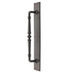 High quality image of Heritage Brass - Door Pull Handle on Plate Avon Design Matt Bronze Finish | Sku. v1165-mb | Trade Door Handles, Kendal.