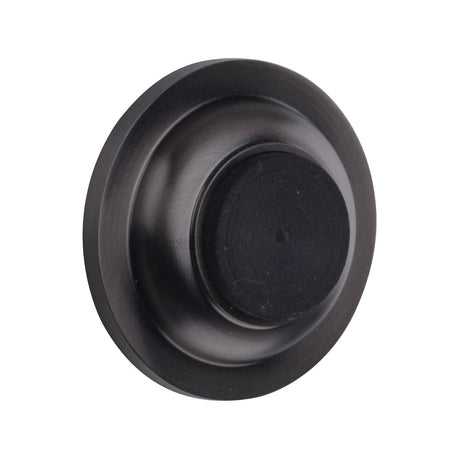 High quality image of the Heritage Brass Wall Mounted Door Stop Buffer Matt Bronze Finish
 | Sku. v1194-mb | Discounted prices available from Trade Door Handles