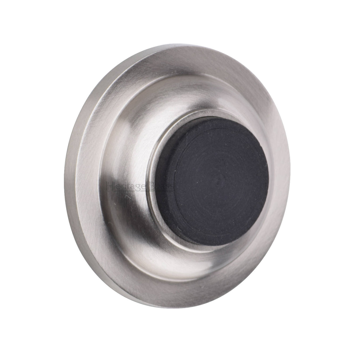 High quality image of the Heritage Brass Wall Mounted Door Stop Buffer Satin Nickel Finish | Sku. V1194-SN | Trade Door Handles
