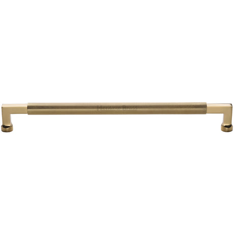High quality image of the Heritage Brass Bauhaus Knurled Appliance Pull 483mm Polished Brass Finish
 | Sku. V1315-483-PB | Trade Door Handles