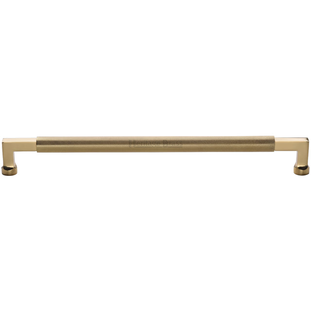 High quality image of the Heritage Brass Bauhaus Knurled Appliance Pull 483mm Polished Brass Finish
 | Sku. V1315-483-PB | Trade Door Handles