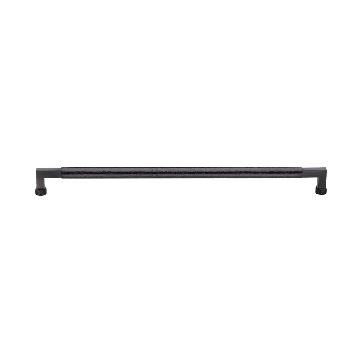 High quality image of the Heritage Brass Door Pull Handle Hammered Bauhaus Design 330mm Matt Bronze | Sku. V1317-330-MB | Trade Door Handles