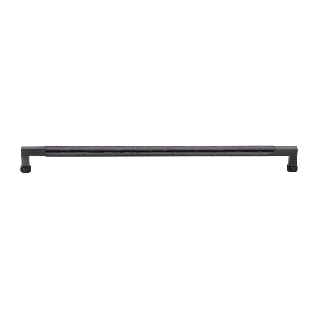 High quality image of the Heritage Brass Door Pull Handle Hammered Bauhaus Design 483mm Matt Bronze | Sku. V1317-483-MB | Trade Door Handles