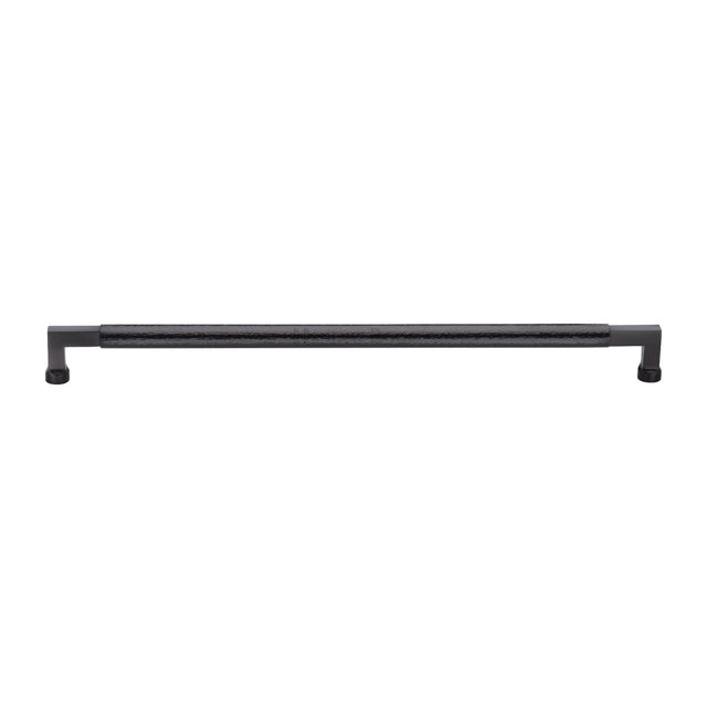 High quality image of the Heritage Brass Door Pull Handle Hammered Bauhaus Design 483mm Matt Bronze | Sku. V1317-483-MB | Trade Door Handles