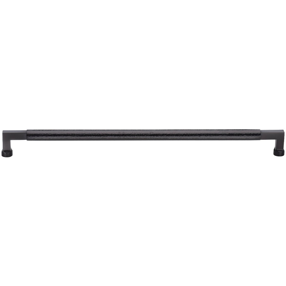 High quality image of the Heritage Brass Door Pull Handle Hammered Bauhaus Design 635mm Matt Bronze finish
 | Sku. V1317-635-MB | Trade Door Handles
