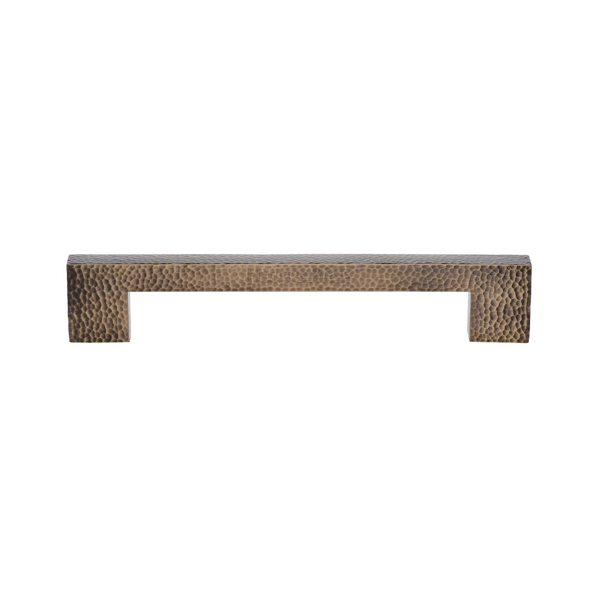 High quality image of the Heritage Brass Door Pull Handle Metro Hammered Design 305mm Antique Brass Finish
 | Sku. V1395-305-AT | Trade Door Handles