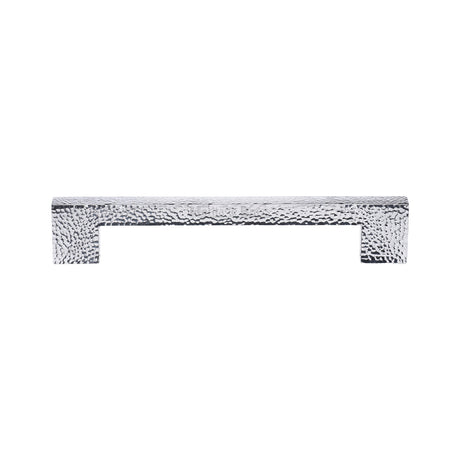 High quality image of the Heritage Brass Door Pull Handle Metro Hammered Design 305mm Polished Chrome Finish
 | Sku. V1395-305-PC | Trade Door Handles