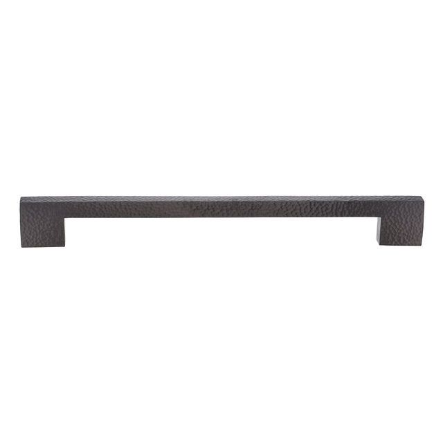 High quality image of the Heritage Brass Door Pull Handle Metro Hammered Design 457mm Matt Bronze Finish
 | Sku. V1395-457-MB | Trade Door Handles