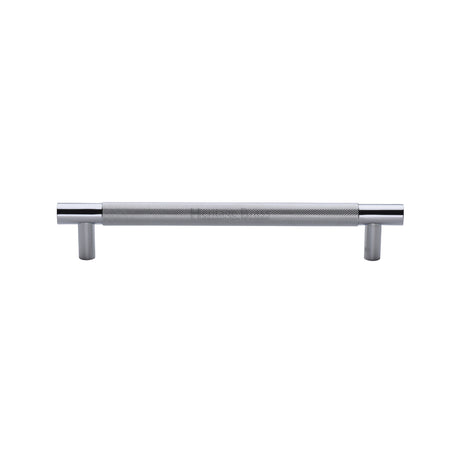 High quality image of the Heritage Brass Appliance Pull Knurled Design 305mm Polished Chrome Finish
 | Sku. V1465-305-PC | Trade Door Handles