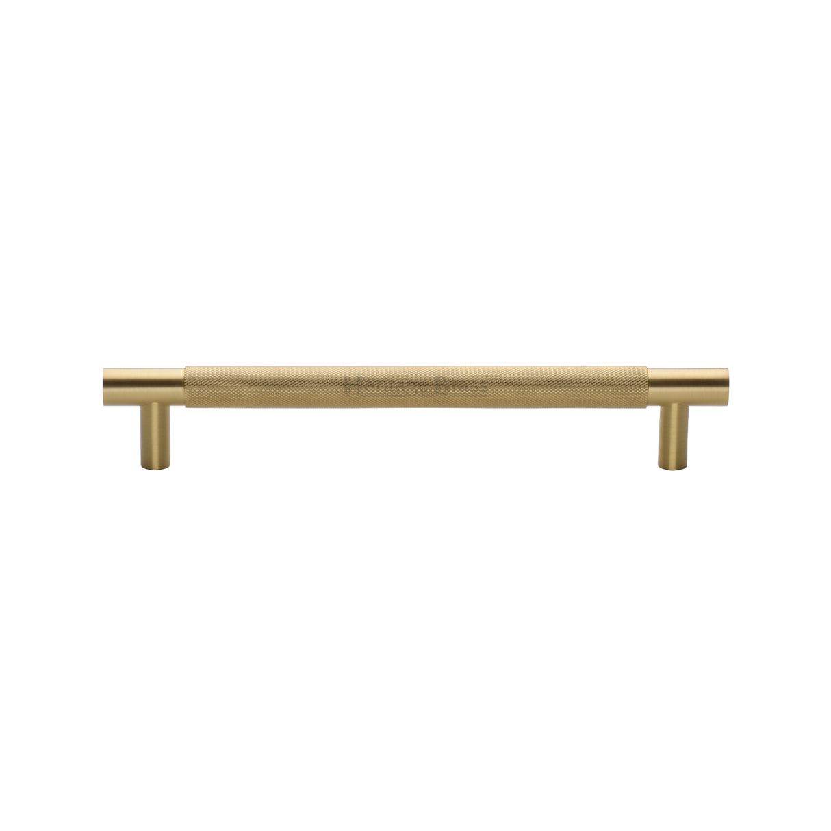 High quality image of the Heritage Brass Appliance Pull Knurled Design 305mm Satin Brass Finish
 | Sku. V1465-305-SB | Trade Door Handles