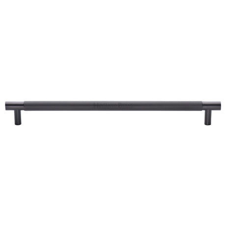 High quality image of the Heritage Brass Appliance Pull Knurled Design 457mm Matt Bronze Finish
 | Sku. V1465-457-MB | Trade Door Handles