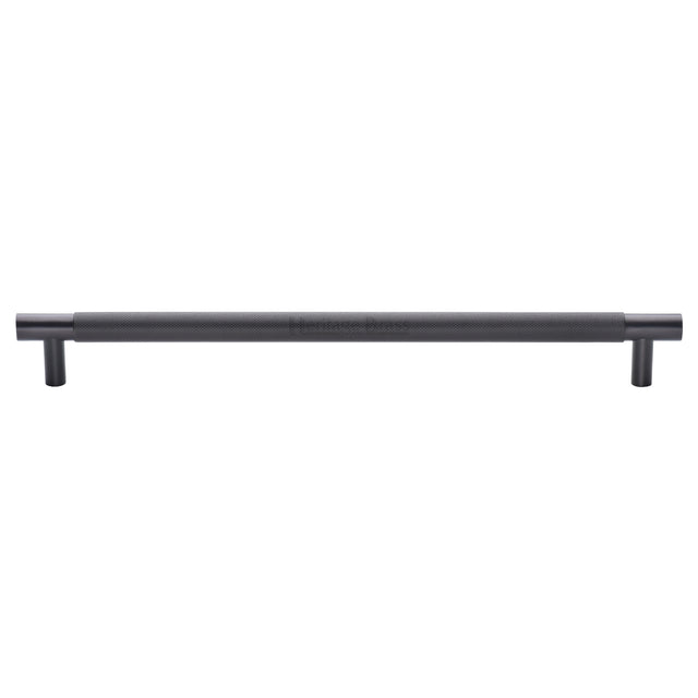 High quality image of the Heritage Brass Appliance Pull Knurled Design 457mm Matt Bronze Finish
 | Sku. V1465-457-MB | Trade Door Handles