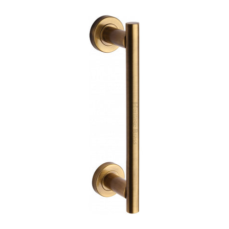 High quality image of the Heritage Brass Classic Door Pull Handle 280mm Antique Finish
 | Sku. v2057-280-at | Discounted prices available from Trade Door Handles