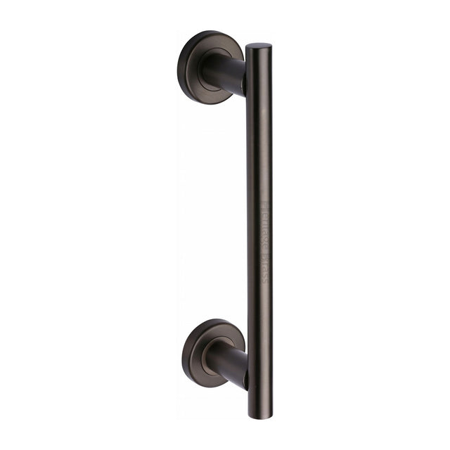 High quality image of the Heritage Brass Classic Door Pull Handle 280mm Matt Bronze Finish
 | Sku. v2057-280-mb | Discounted prices available from Trade Door Handles