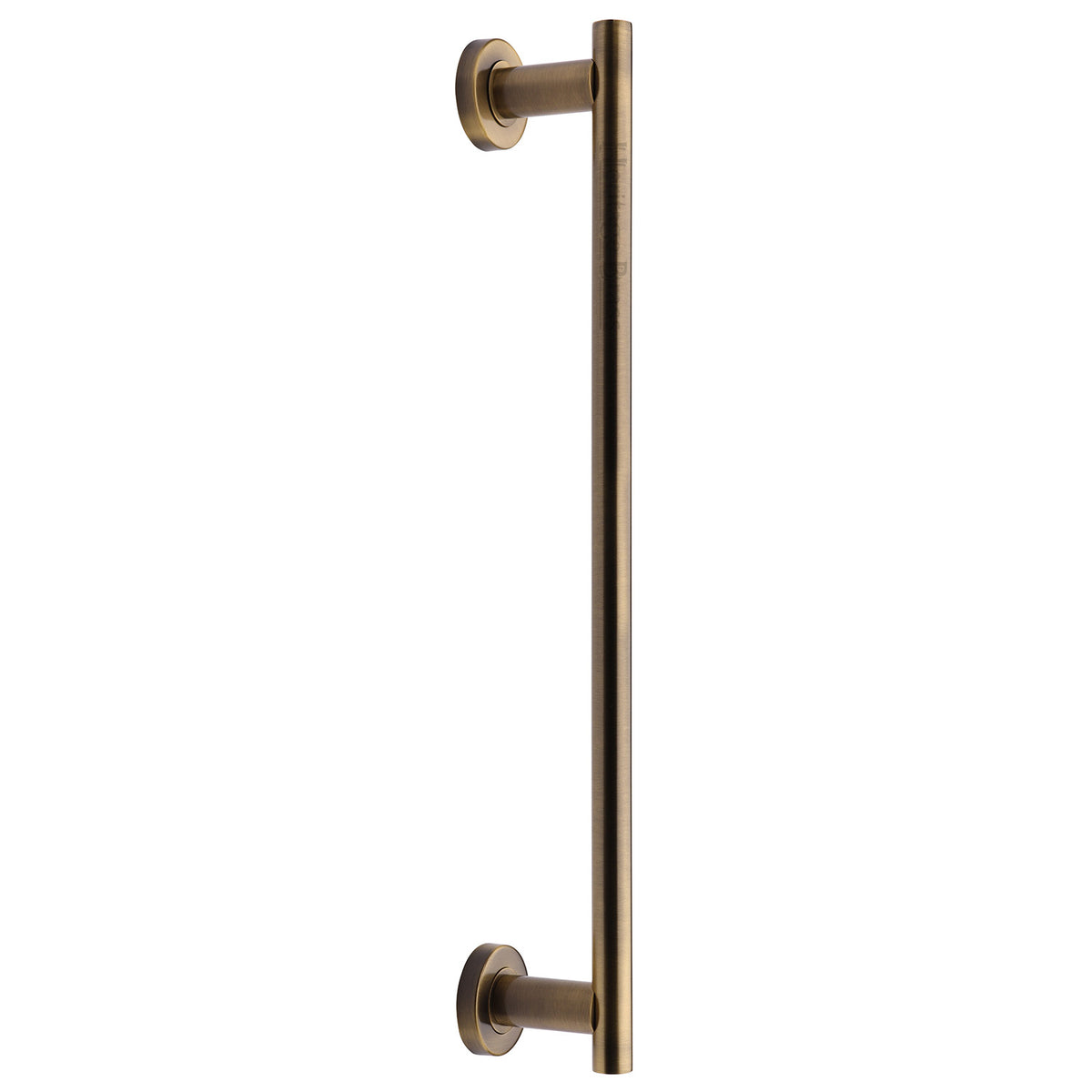High quality image of the Heritage Brass Classic Door Pull Handle 489mm Antique Brass Finish
 | Sku. v2057-489-at | Discounted prices available from Trade Door Handles