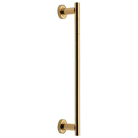 High quality image of the Heritage Brass Classic Door Pull Handle 489mm Polished Brass Finish
 | Sku. v2057-489-pb | Discounted prices available from Trade Door Handles
