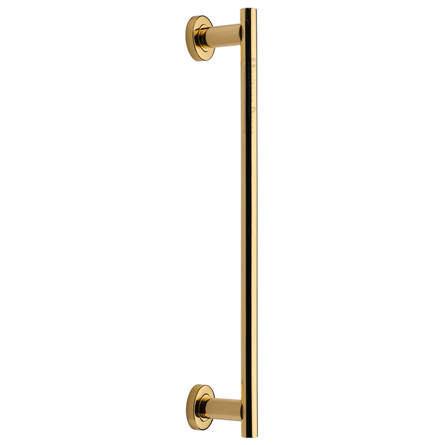 High quality image of the Heritage Brass Classic Door Pull Handle 489mm Polished Brass Finish
 | Sku. v2057-489-pb | Discounted prices available from Trade Door Handles