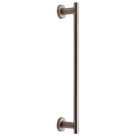 High quality image of the Heritage Brass Classic Door Pull Handle 489mm Satin Nickel Finish
 | Sku. v2057-489-sn | Discounted prices available from Trade Door Handles
