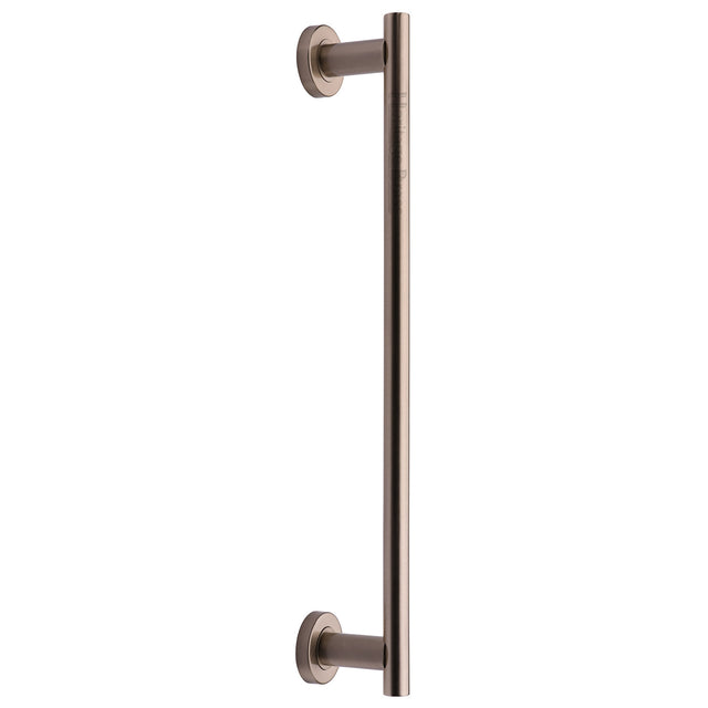 High quality image of the Heritage Brass Classic Door Pull Handle 489mm Satin Nickel Finish
 | Sku. v2057-489-sn | Discounted prices available from Trade Door Handles