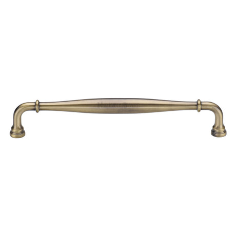 High quality image of the Heritage Brass Henley Traditional Door Pull 329mm Antique Brass finish | Sku. V3960-329-AT | Trade Door Handles