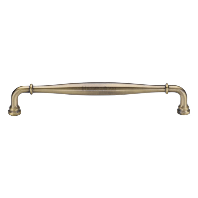 High quality image of the Heritage Brass Henley Traditional Door Pull 329mm Antique Brass finish | Sku. V3960-329-AT | Trade Door Handles