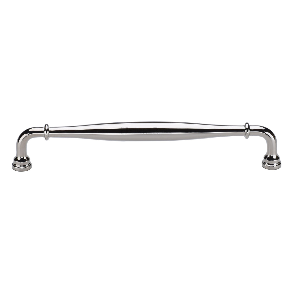 High quality image of the Heritage Brass Henley Traditional Door Pull 329mm Polished Nickel finish | Sku. V3960-329-PNF | Trade Door Handles